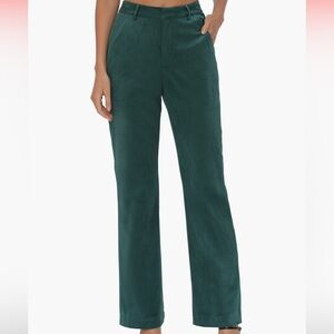 Avec Les Filles Teal Straight Leg Pants